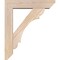 Ekena Millwork Olympic Slat Smooth Bracket w/ Offset Brace, Douglas Fir, 5 1/2"W x 22"D x 26"H BKT0604X22X26OLY06SDF - alternate 2